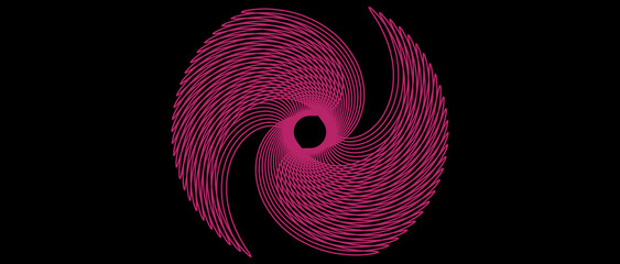 fractal burst line pattern digital circle abstract round illustration purple and red color design background wallpaper