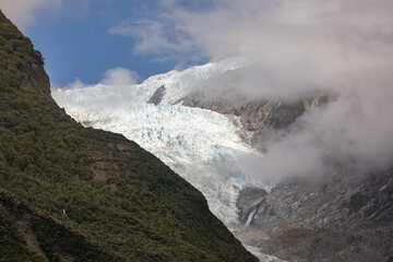 Franz Josef Glacier or Ka Roimata o Hine Hukatere is a 12 km long temperate maritime glacier in Westland Tai Poutini National Park on the West Coast of New Zealand's South Island