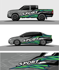 Car wrap graphic racing abstract strip and background for car wrap and vinyl sticker - Vector
