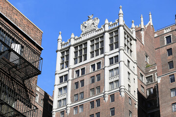 Fototapeta na wymiar Manhattan building detail, New York City.