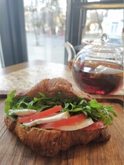 sandwich with salami