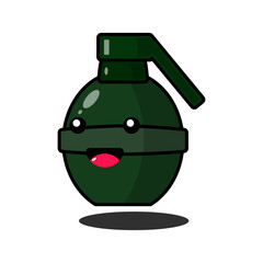 Cute vector grenade design, Army grenade illustration
