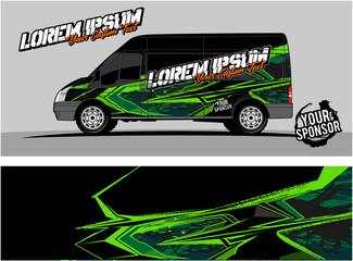 Car wrap graphic racing abstract strip and background for car wrap and vinyl sticker 