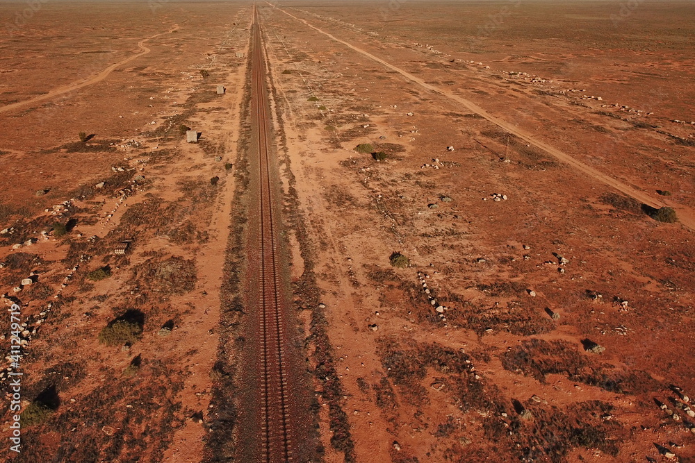 Sticker Indian-Pacific Railway across the Australian outback