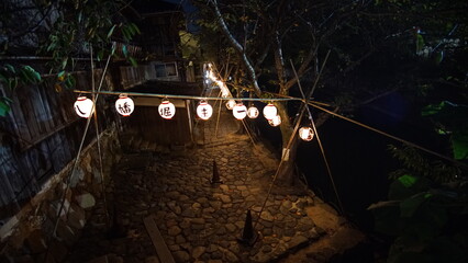 八幡堀ライトアップ