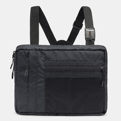 chest bag messenger black color front