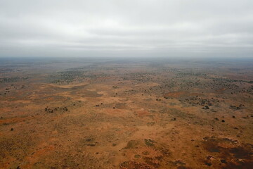 Endless desert of Australian continent