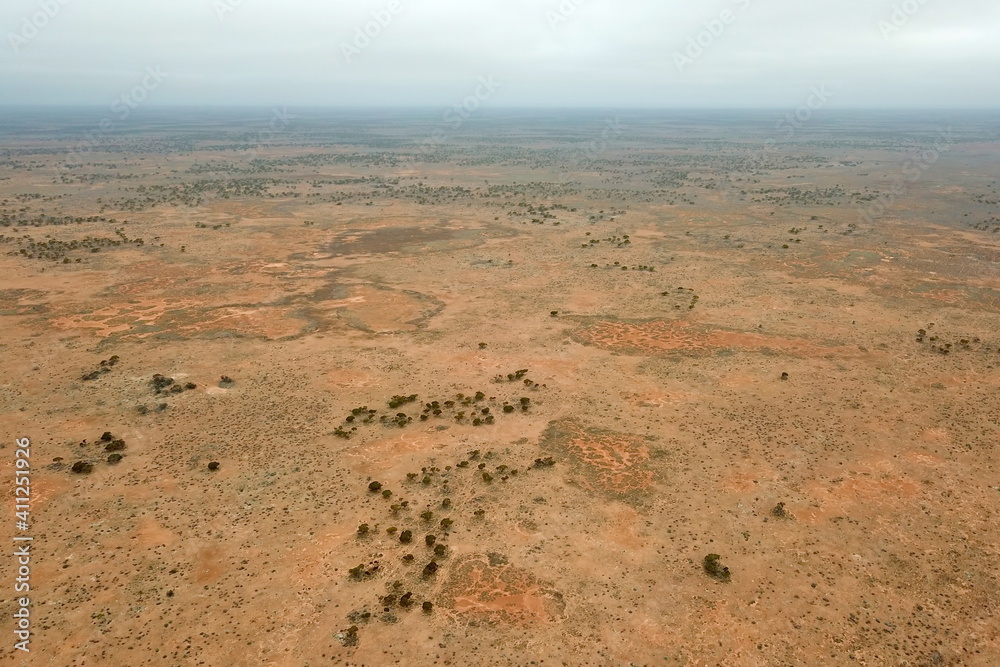 Sticker Endless desert of Australian continent