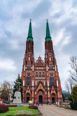 Fototapeta na wymiar Cathedral of St. Michael the Archangel and St. Florian the Martyr, Warsaw, Poland.