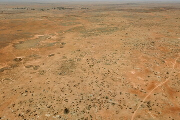Dirt tracks across the Australian outback