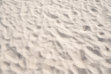 Detail of texture sand in tropical island Summer background and travel design