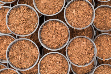 Stacked planting pots for gardening