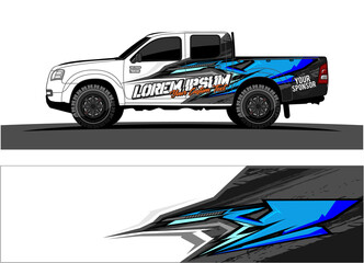 Car wrap graphic racing abstract strip and background for car wrap and vinyl sticker - Vector
