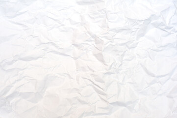 Obraz premium Paper background. White wrinkled paper 