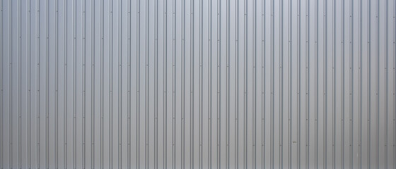 Texture of a corrugated sheet metal aluminum facade