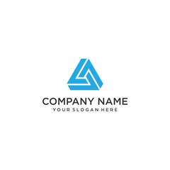 Modern L A Logo Design. Suitable for finance and construction businesses but can also be used for other businesses too.