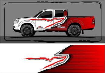 Car wrap graphic racing abstract strip and background for car wrap and vinyl sticker 