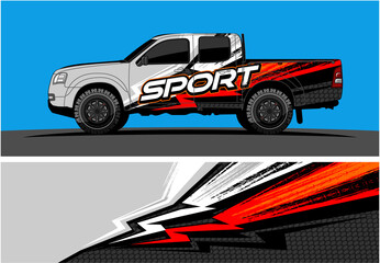 Car wrap graphic racing abstract strip and background for car wrap and vinyl sticker 