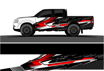 Car wrap graphic racing abstract strip and background for car wrap and vinyl sticker - Vector
