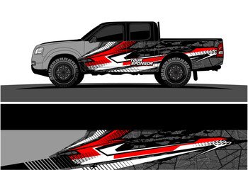 Car wrap graphic racing abstract strip and background for car wrap and vinyl sticker - Vector
