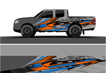Car wrap graphic racing abstract strip and background for car wrap and vinyl sticker - Vector
