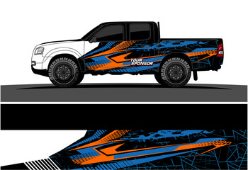 Car wrap graphic racing abstract strip and background for car wrap and vinyl sticker - Vector
