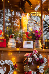 Happy new year, merry christmas and Valentine’s day, greeting card, gift packages.