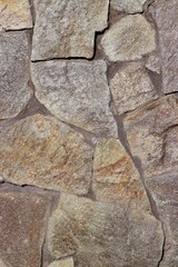 parete di pietra porfido