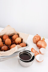 Easter tradition of painting eggs