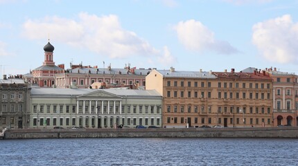 Fototapeta premium view from river of a old city