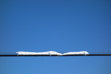 冬の北海道の雪と風景のテクスチャ素材