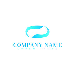 letter n logo design with minimalist design and colorful for company, the first letter uses the letter n