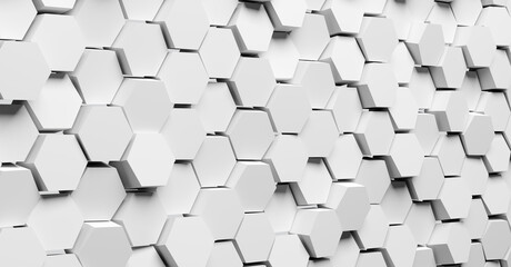 Hexagon pattern background. Modern technology and network concept