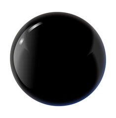 black glossy sphere
