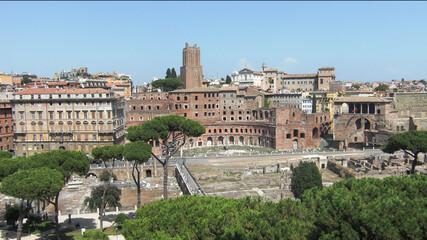 Fototapeta premium Vistas de la ciudad de Roma. 