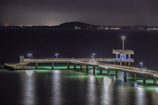  Old Pier in Burgas, Bulgaria.