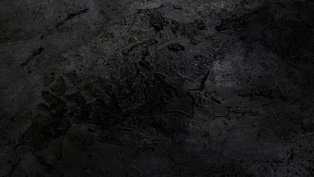 Dark concrete walls and black smoke drift for the intro and background