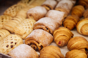 sweet baked goods taken out of the oven