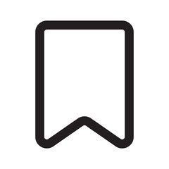 Favorites outline icon isolated on white background