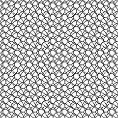 Outline geometric abstract background. Seamless pattern with repeated stylized line squares. Endless swatch. Vector.