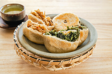 おやき　野沢菜　切り干し大根