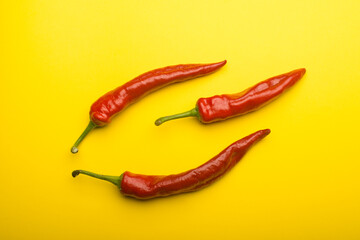 background with hot pepper. different varieties of pepper - chili, green, Bulgarian. spicy.