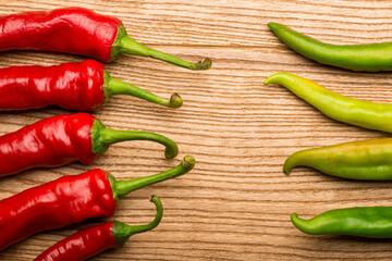 background with hot pepper. different varieties of pepper - chili, green, Bulgarian. spicy.
