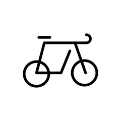 Fototapeta na wymiar Outline Vector Icon Bike Isolated On A White Background. Bike Icon Sign