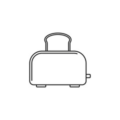 Toaster icon. Line style. Vector.