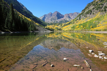 Double landscape - Maroon Bells, Colorado