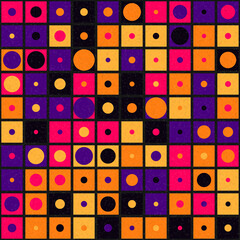 Abstract Geometric Pattern generative computational art illustration
