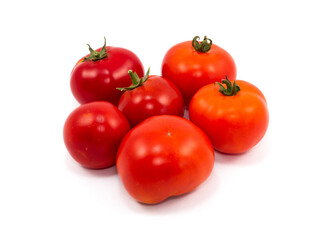 Tomatoes isolated on white background