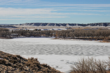 lake in winter