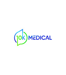 10K medical logo template, vector logo for business and company identity 